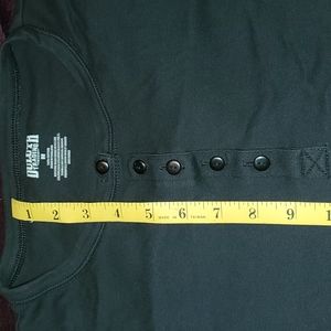 Duluth longsleeve. 1/4 button up black shirt.